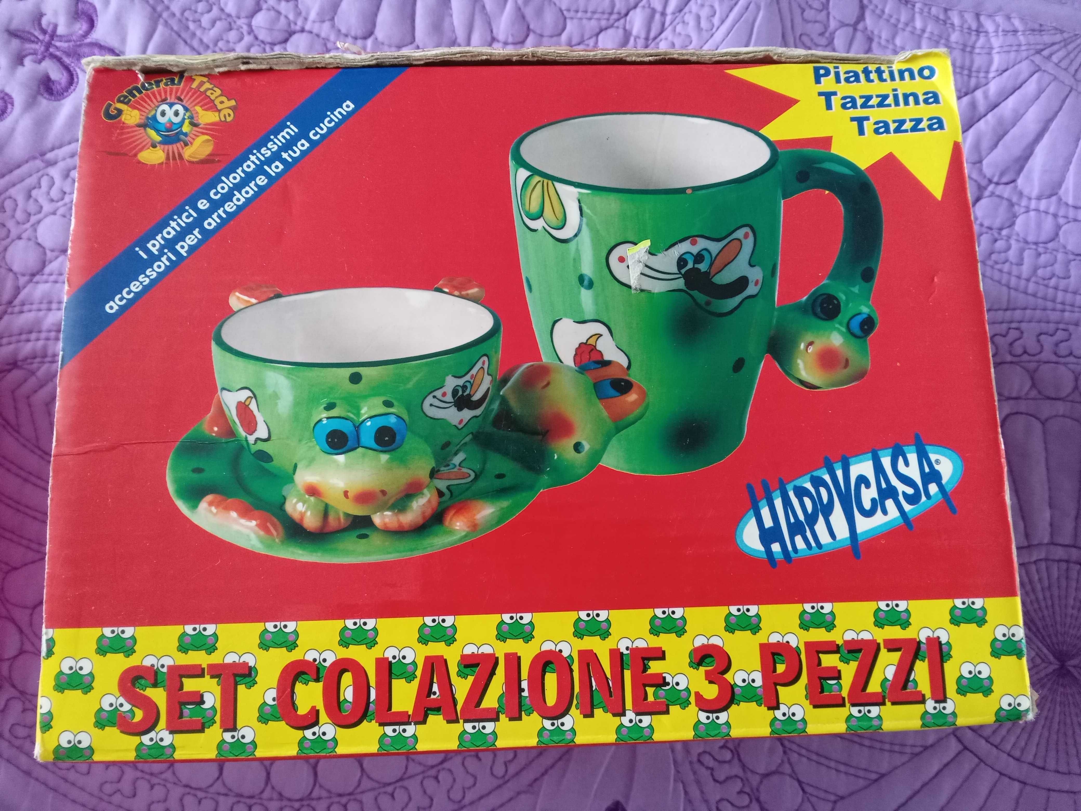 Set 3 piese, farfurie, cană şi castron pentru copii
