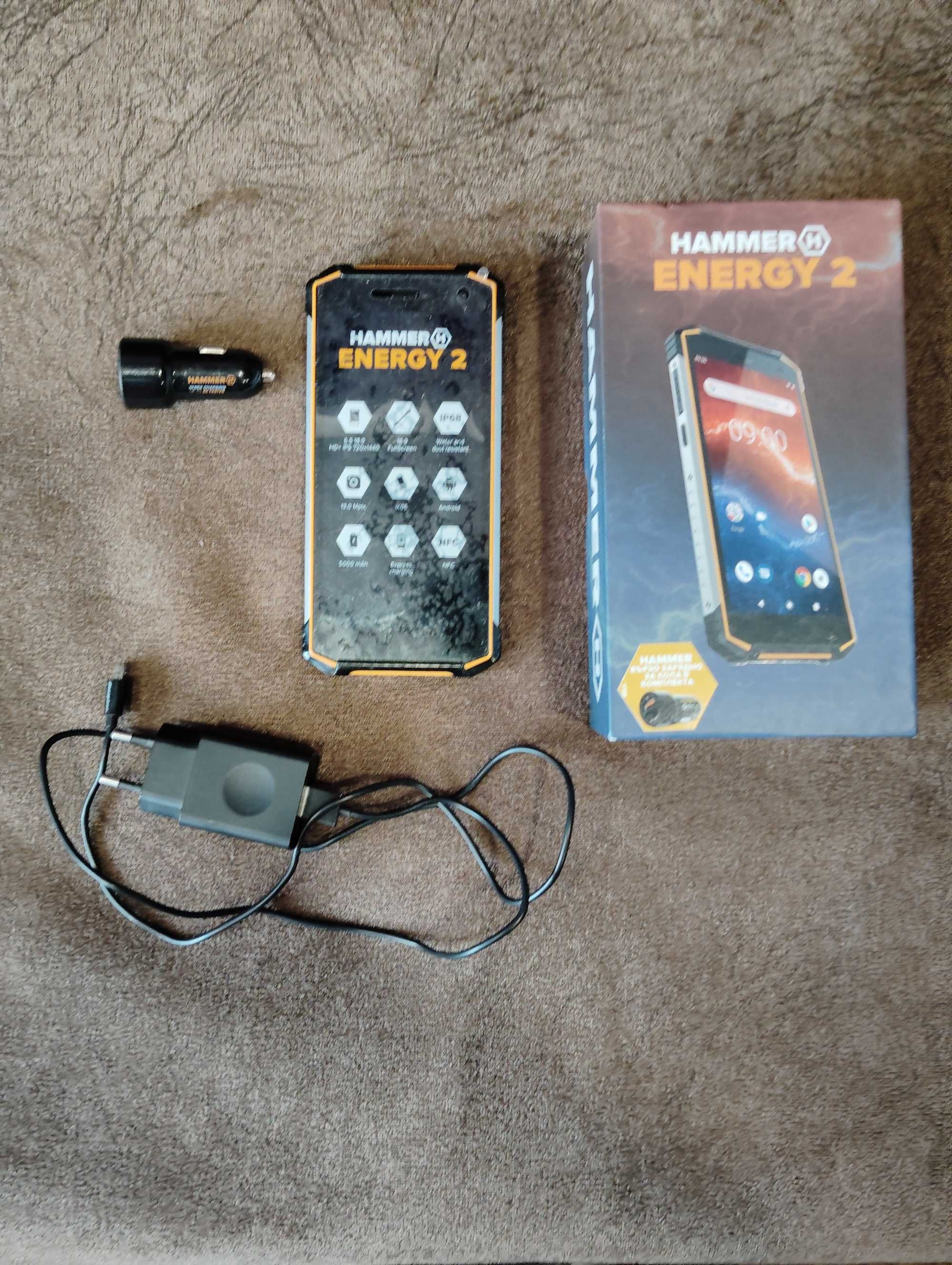 Продавам мобилен телефон "Hammer Energy 2" в гаранция