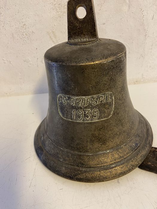 Поставка за цветя и камбана стари бронз