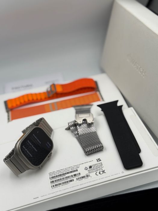 Apple Watch Ultra 1 Stare Excelenta Cutie,cablu original curele cadou