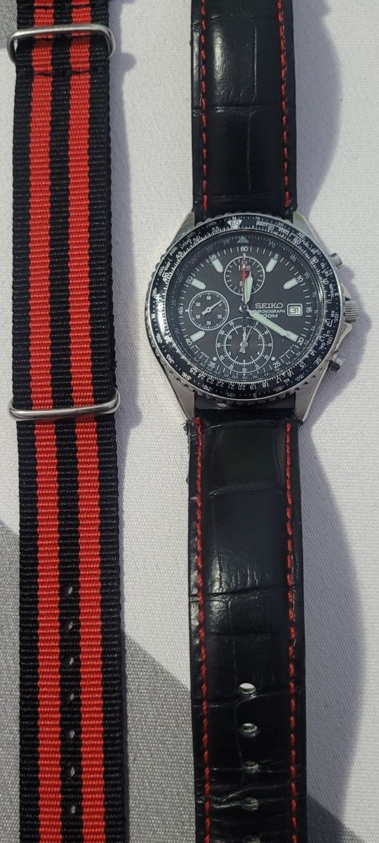 Ceas  Seiko Flightmaster Pilot Slide Rule Chronograph