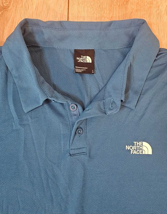 Tricou polo outdoor The North Face albastru , mărimea L