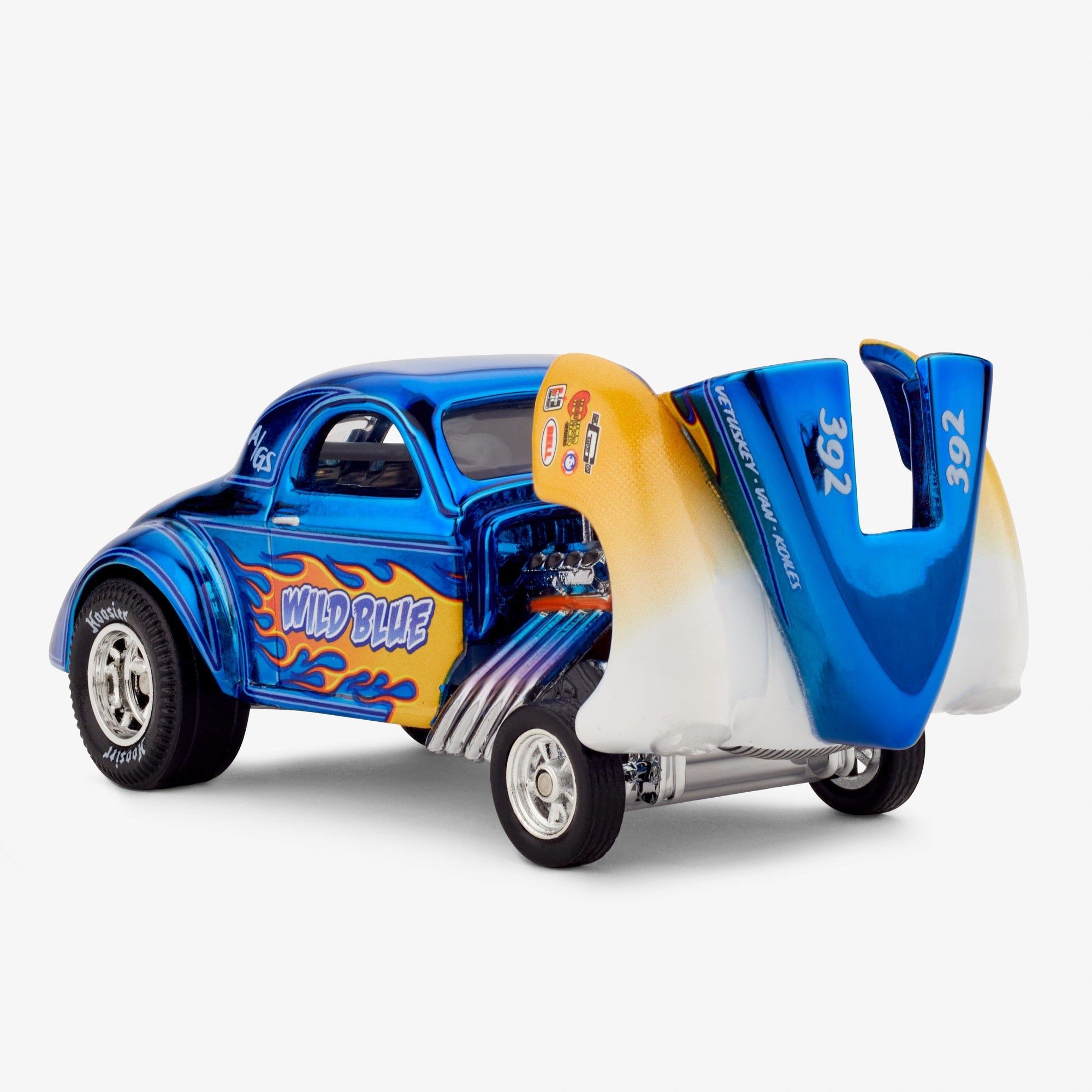 Hot Wheels '41 Willys Gasser – Wild Blue (RL