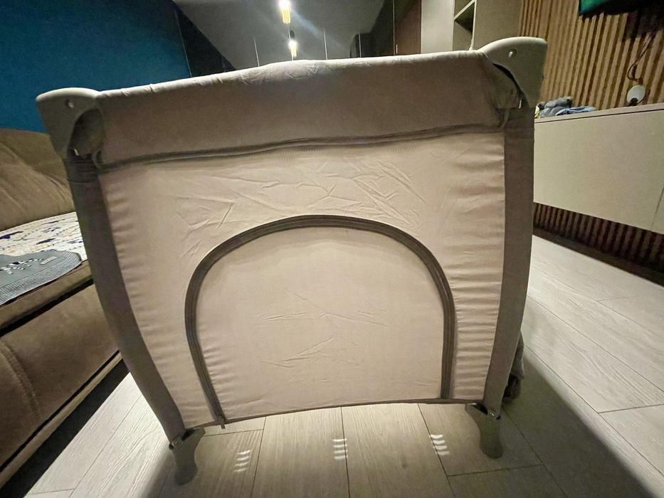 Vand tarc / patut pliabil Chipolino Bella Macadamia, saltea cocos