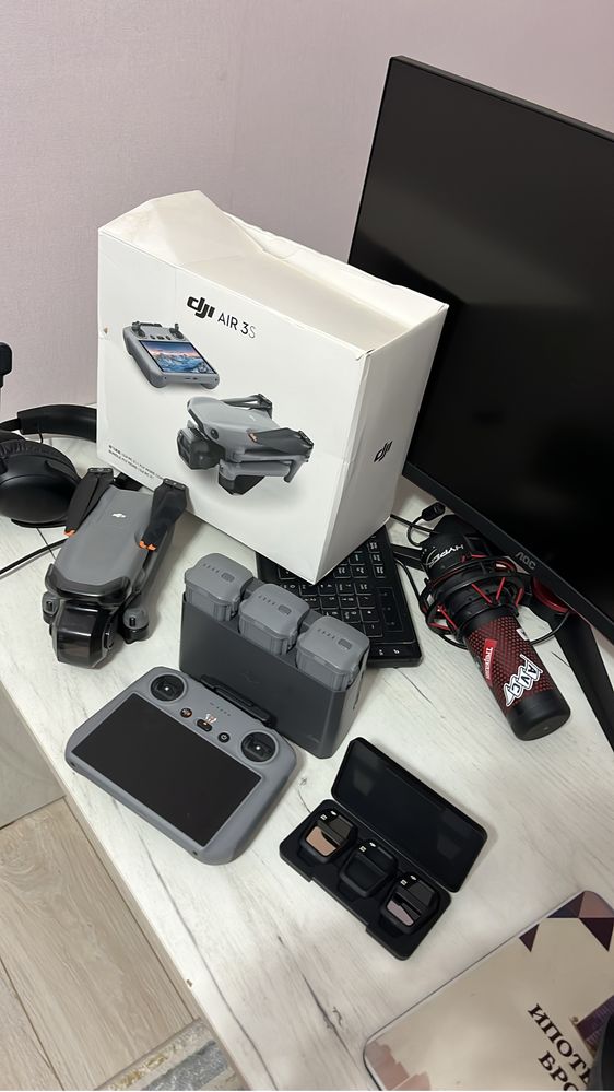 Дрон / DJI Air 3s combo / DJI Air 3s / DJI Dron / Квадротопер
