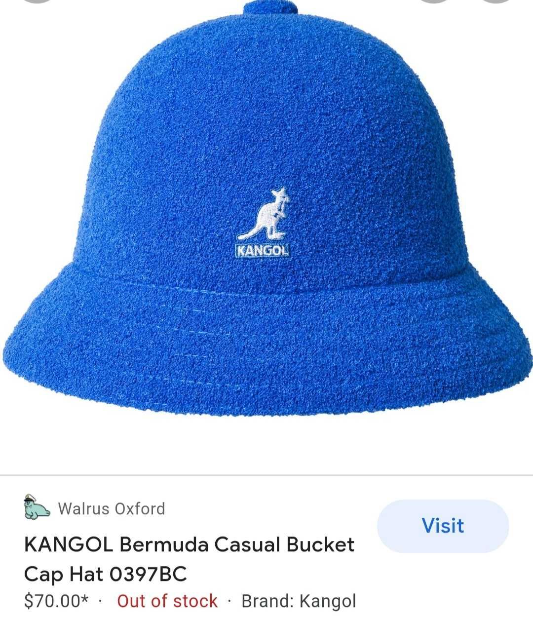 Kangol bermuda bucket baby blue