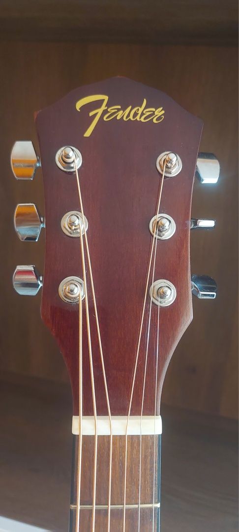 Акустична китара Fender FA-125 SB (bone nut) + чанта, стойка и струни