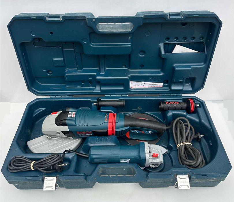 BOSCH GWS 24-230 LVi + BOSCH GWS 750 C - Голям и малък ъглошлайф