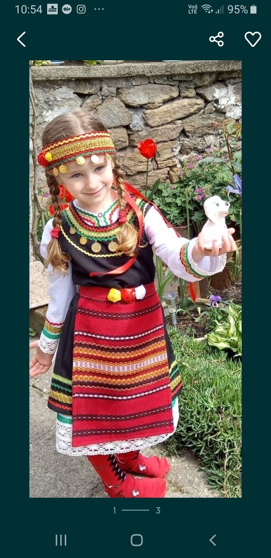 Детска народна носия за момиче