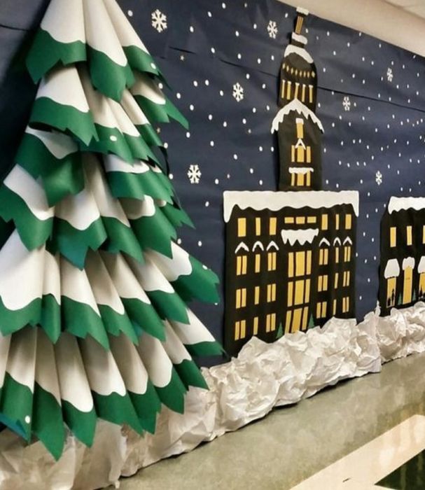 Yangi yilga bog‘cha va maktablar uchun devor bezaklari