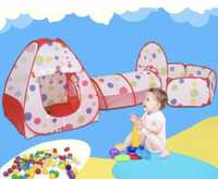 Детская палатка 3в1 +шарики! манеж-туннель-сухой бассейн