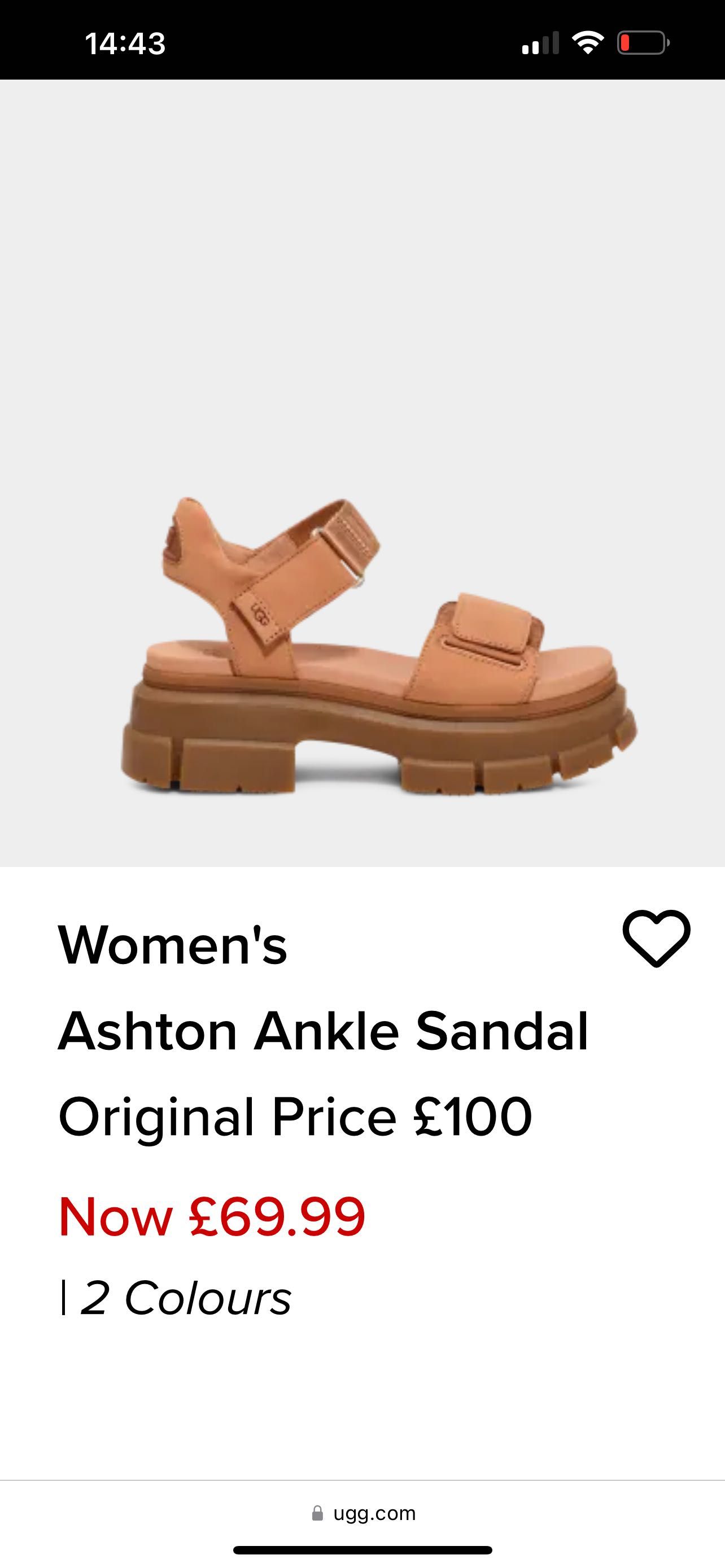 Сандали на UGG 38 размер