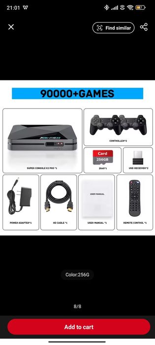 Retro video game X2-PRO , Android 2 in 1