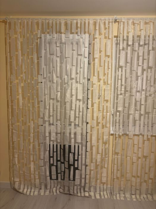 Бели пердета 2 броя