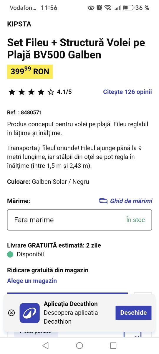 Fileu volei, ca nou