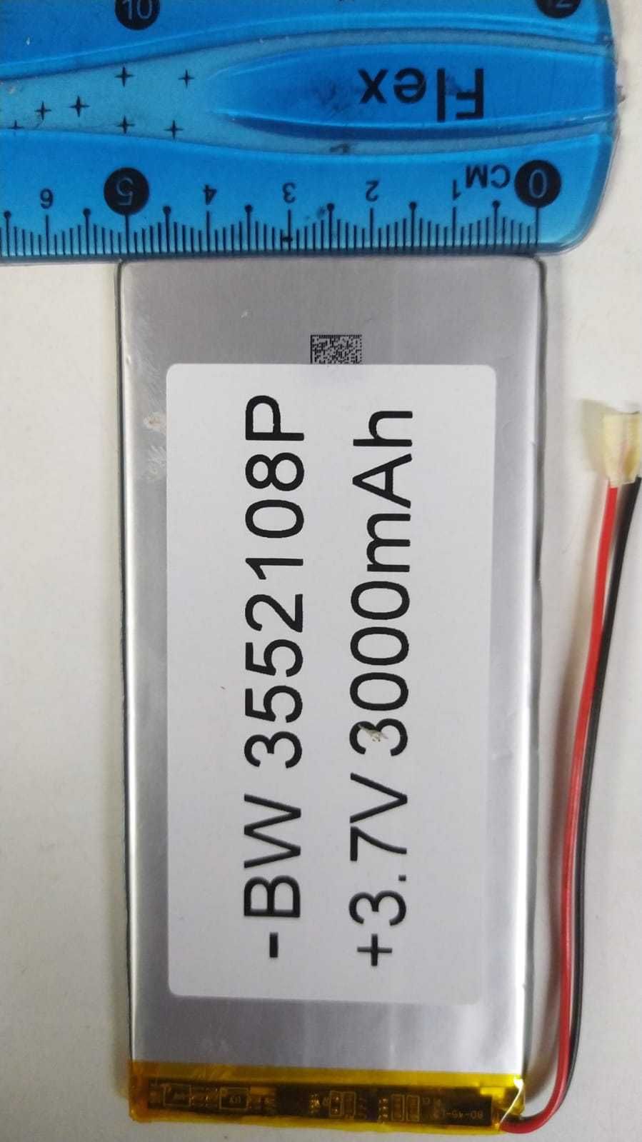 Литий-полимерный аккумулятор (108X52X3mm) 3,7V 3000 mAh