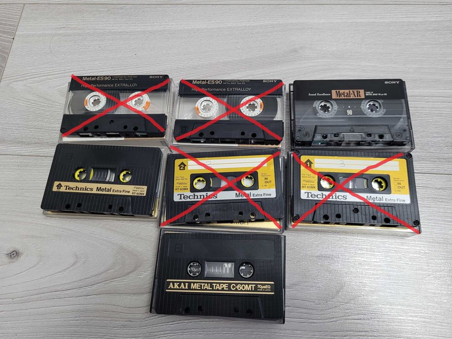 lot casete metal Sony Technics Akai