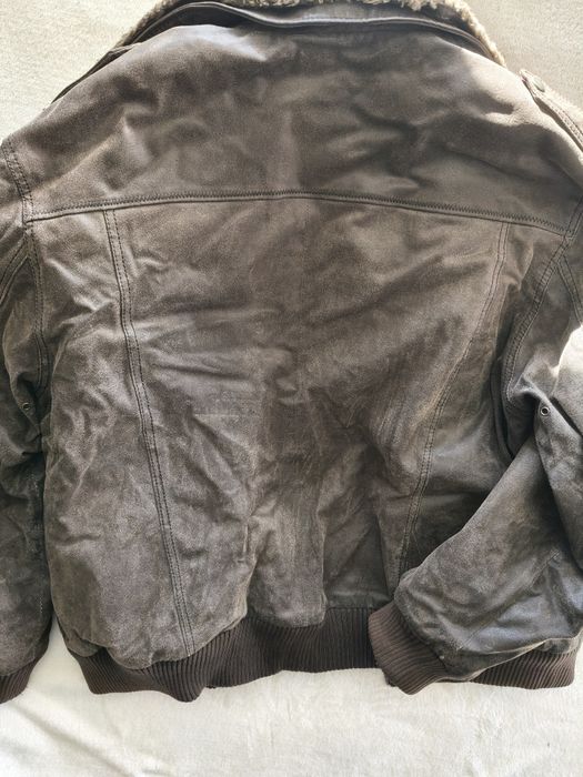 Geaca piele naturala model vintage