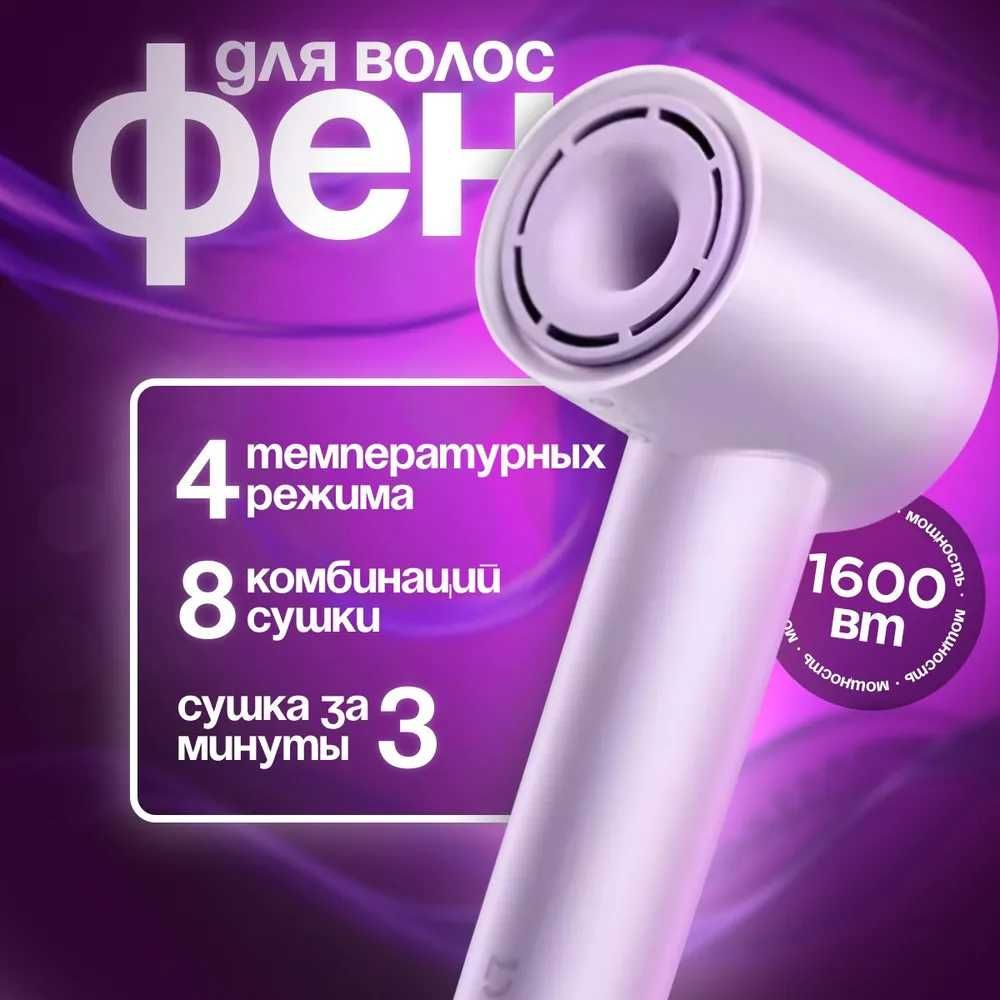 Фен для волос профессиональный Xiaomi Mijia H501 Лавандовый