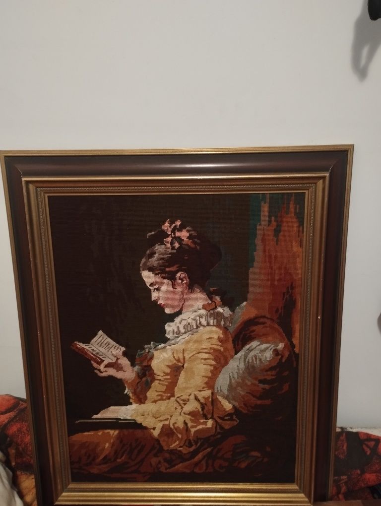 Гоблен момичето с книгата