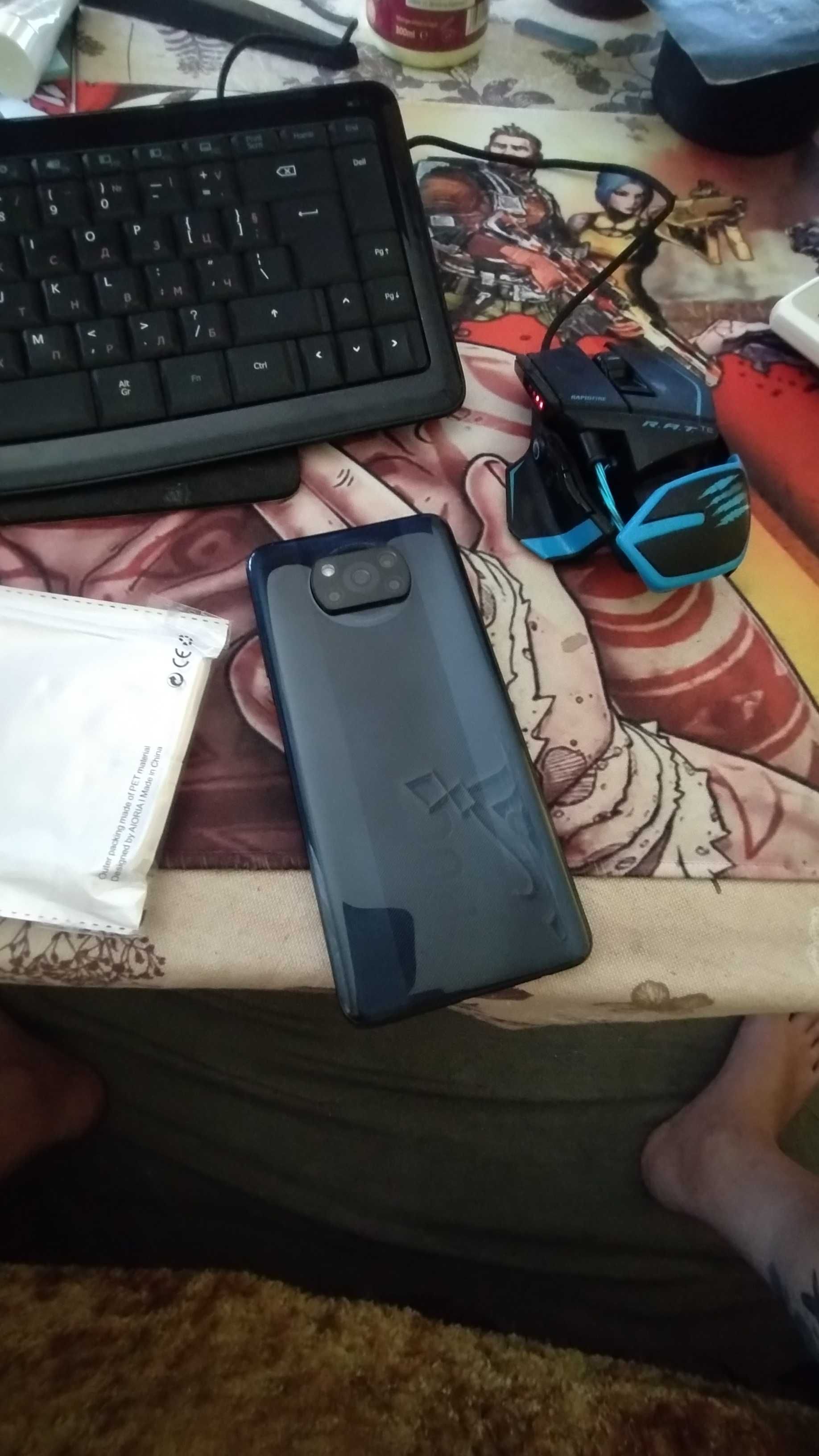 Xiaomi Poco X3 NFC 8/128GB супер запазен с нов калъф, зарядно и кабел!