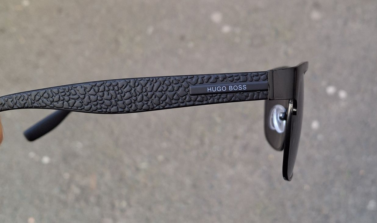 Ochelari de soare Hugo Boss negru metal