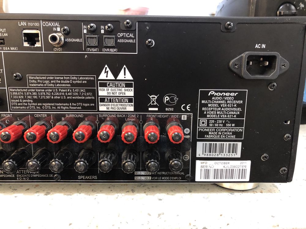 Pioneer VSX-921 resiver