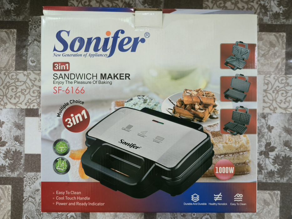 Сэндвичница Sonifer 3 в 1 (SF-6166)