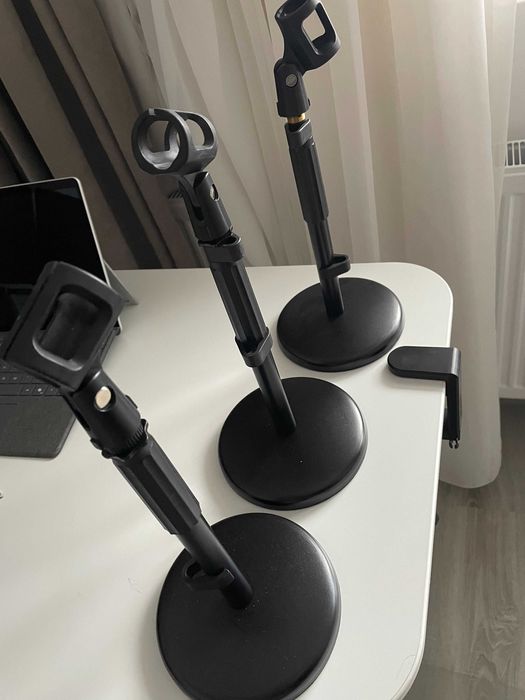 Stative de masa pentru microfon podcast DS1 - 3 bucati