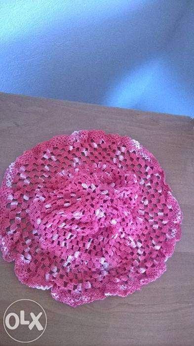 2 palarii crosetate macrame satirat/lucrat manual/handmade,