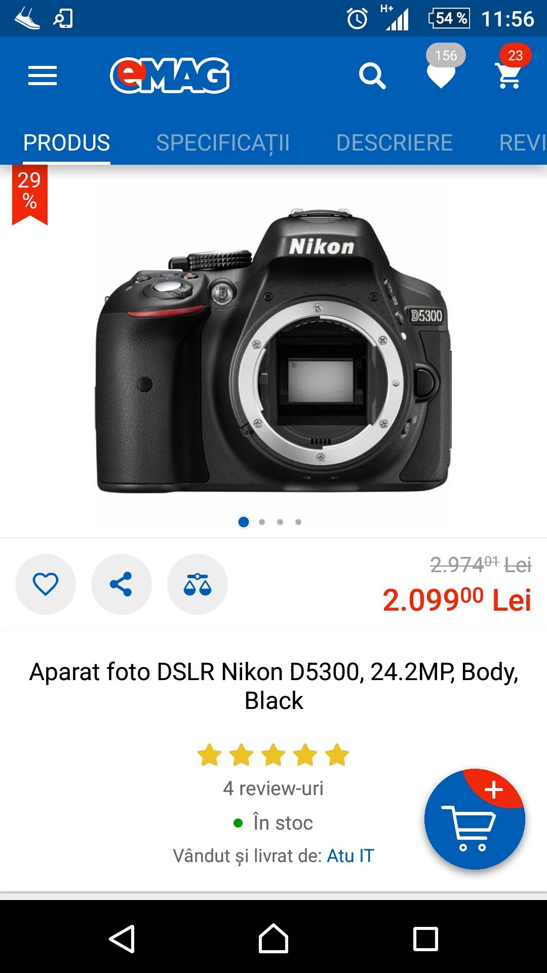 Nikon D5300- FHD filmare