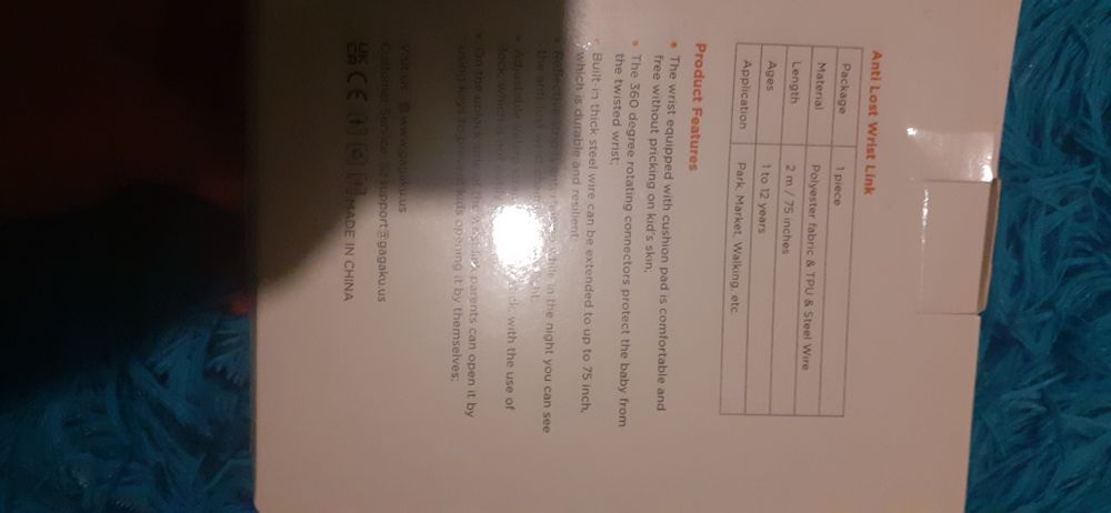 Dispozitiv siguranta copii, pentru mana