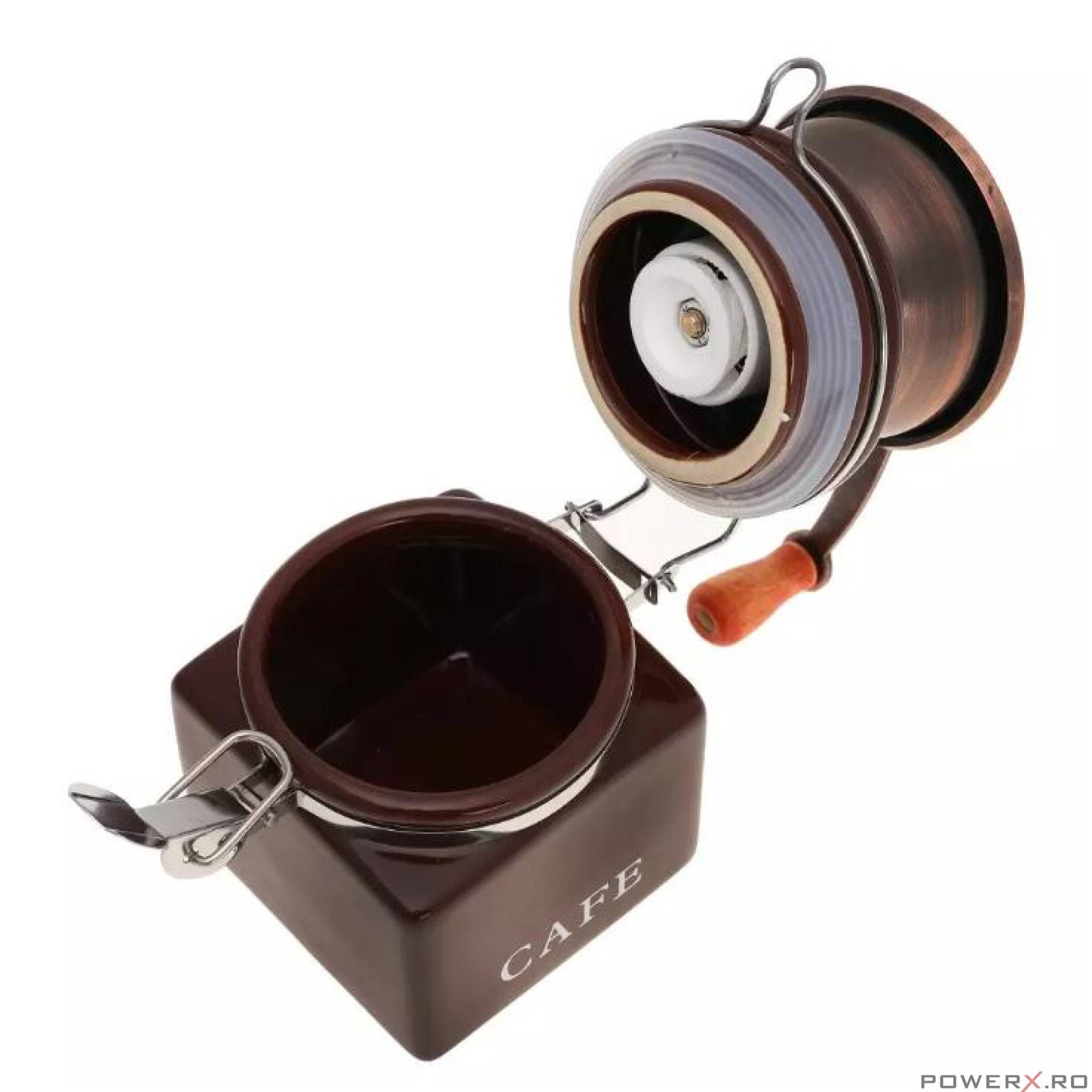Rasnita de cafea traditionala, manuala, 19.5x8x8 cm, Kinghoff