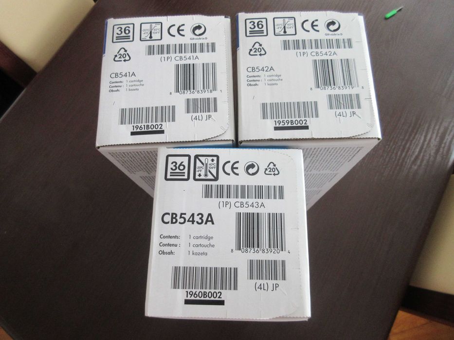 Cartușe imprimantă HP 125A original CB541A, CB542A, CB543A