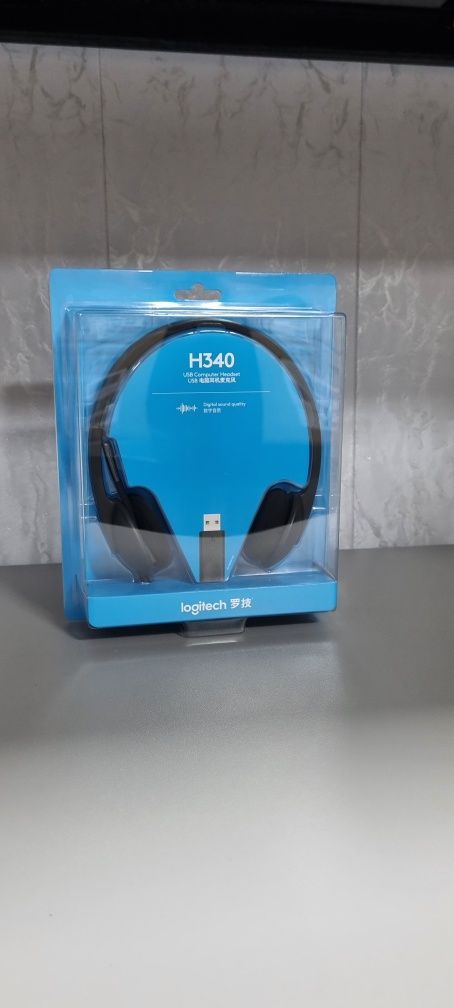 Компьютерные наушники Logitech USB Headset H340