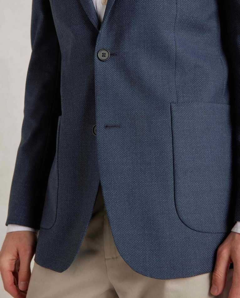 Sacou blazer slim 48 M de lux Savile Row NOU lana super 130's
