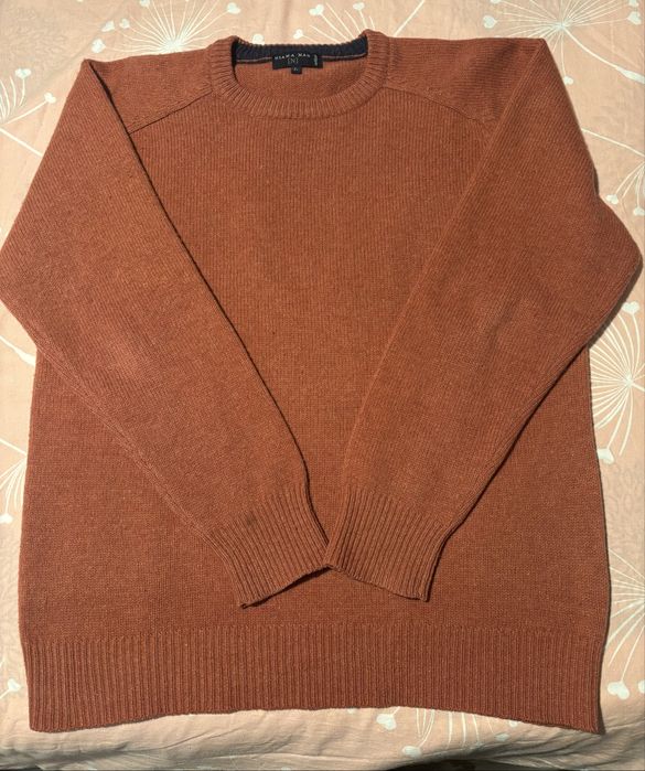 Топъл мъжки пуловер 100% вълна на италианския бранд Conbìpel