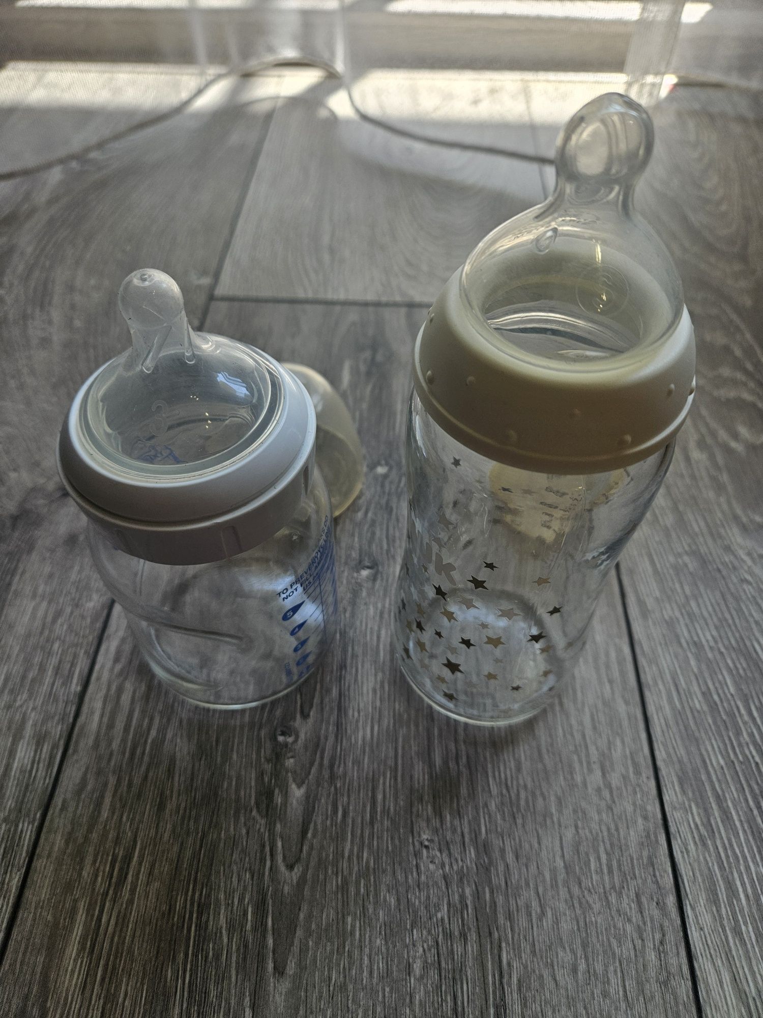 Стъклени шишета Nuk и Dr Brown’s – 240 и 150 мл + подарък