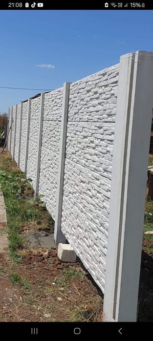 garduri din placi beton Dâmbovița Ilfov Giurgiu București