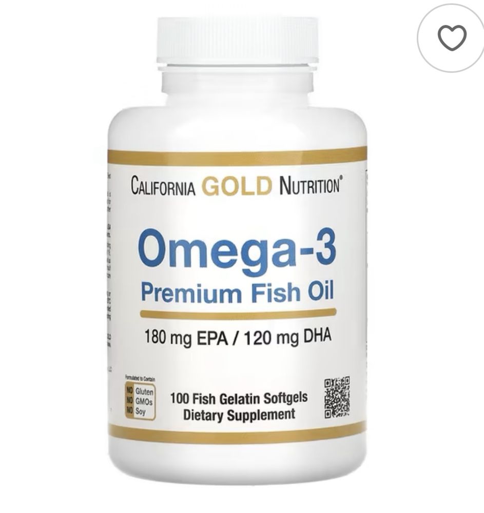 Рыбий жир омега-3 премиального качества от California Gold Nutrition