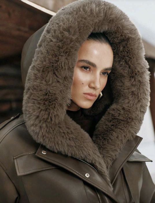 ново дамско зимно яке палто с пух