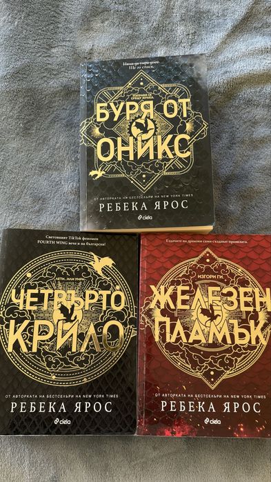 Поредица Ребека Ярос,Железен пламък,Четвърто крило,Буря от Оникс