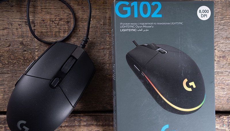 Мышки игровые Logitech G102 LIGHTSYNC, в упаковках