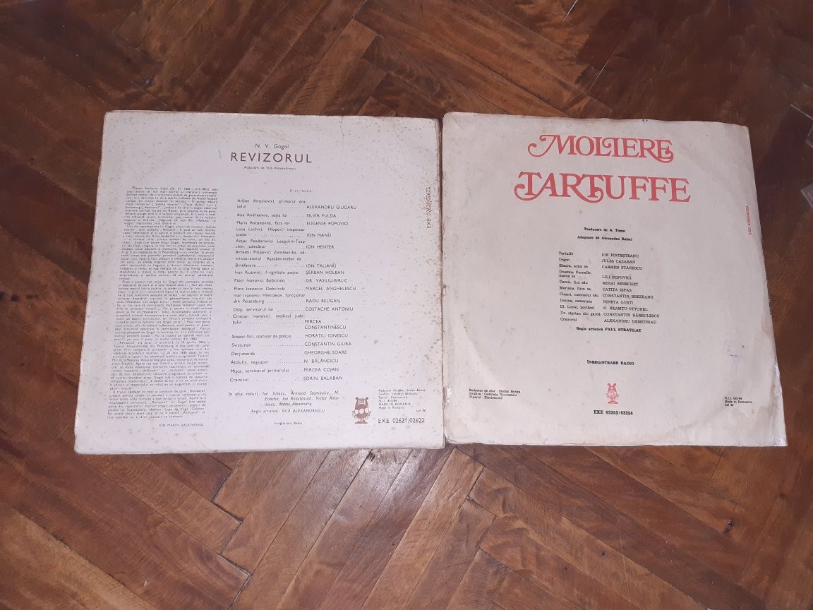 Moliere Gogol Camil Petrescu vinil teatru