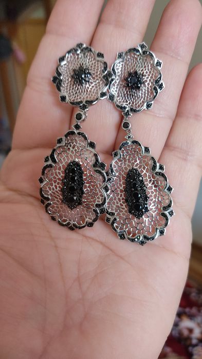 Серьги серебро 925пробы