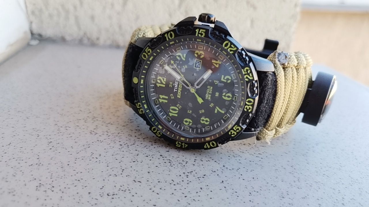 Schimb Timex Indiglo military combat busolă termometru