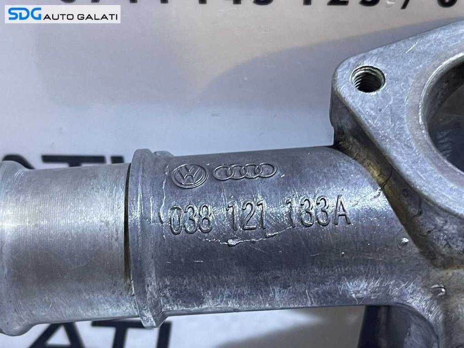 Suport Carcasa Termostat Flansa Senzor Temperatura Apa Audi A4 B5 1.9 TDI AJM 1997 - 2001 Cod 038121133A[S0224]