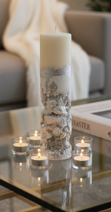 Бетонные  интерьернве свечи