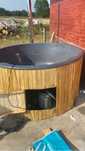 Jacuzi(ciubar) cu soba exterioara din inox pe lemne