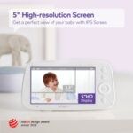 Висококачествен Бебефон с Full HD 360градосова камера и голям дисплей